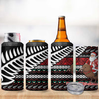 New Zealand Kiwi Santa Christmas 4 in 1 Can Cooler Tumbler He Wairua Kirihimete - Polynesian Pride