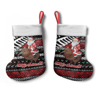 New Zealand Kiwi Santa Christmas Stocking He Wairua Kirihimete - Polynesian Pride