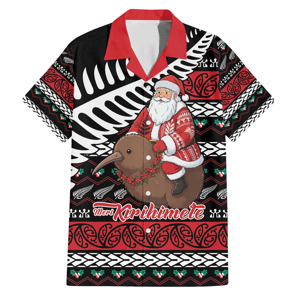New Zealand Kiwi Santa Christmas Family Matching Mermaid Dress and Hawaiian Shirt He Wairua Kirihimete - Polynesian Pride