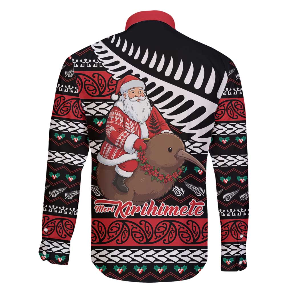 New Zealand Kiwi Santa Christmas Family Matching Summer Maxi Dress and Hawaiian Shirt He Wairua Kirihimete - Polynesian Pride