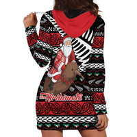 New Zealand Kiwi Santa Christmas Hoodie Dress He Wairua Kirihimete LT9 - Polynesian Pride