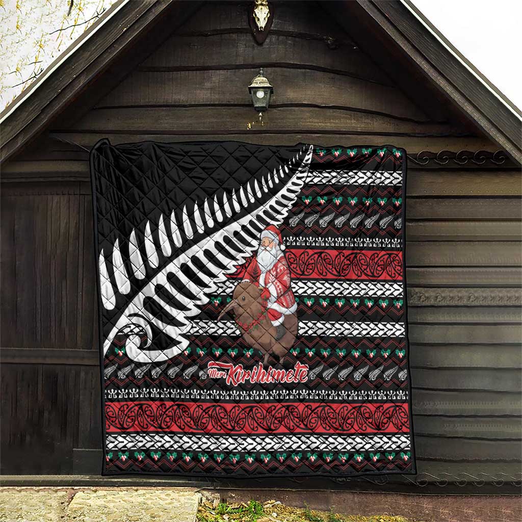 New Zealand Kiwi Santa Christmas Quilt He Wairua Kirihimete LT9 - Polynesian Pride
