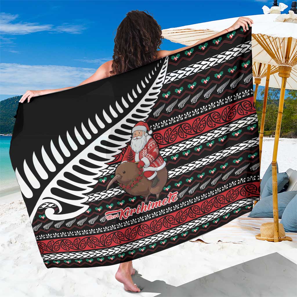 New Zealand Kiwi Santa Christmas Sarong He Wairua Kirihimete - Polynesian Pride