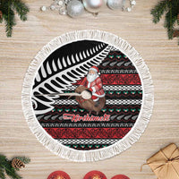 New Zealand Kiwi Santa Christmas Tree Skirt He Wairua Kirihimete - Polynesian Pride