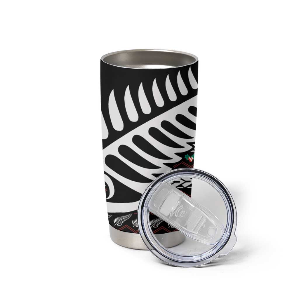 New Zealand Kiwi Santa Christmas Tumbler Cup He Wairua Kirihimete - Polynesian Pride