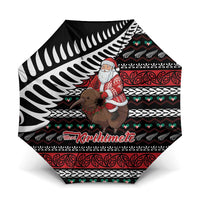 New Zealand Kiwi Santa Christmas Umbrella He Wairua Kirihimete - Polynesian Pride