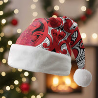 Personalised New Zealand Koru Pohutukawa Christmas Santa Hat Meri Kirihimete Aroha for Christmas - Polynesian Pride