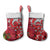 Personalised New Zealand Koru Pohutukawa Christmas Stocking Meri Kirihimete Aroha for Christmas - Polynesian Pride