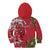 Personalised New Zealand Koru Pohutukawa Kid Hoodie Meri Kirihimete Aroha for Christmas - Polynesian Pride
