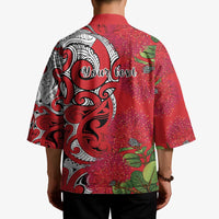 Personalised New Zealand Koru Pohutukawa Kimono Meri Kirihimete Aroha for Christmas - Polynesian Pride