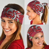 Personalised New Zealand Koru Pohutukawa Neck Gaiter Meri Kirihimete Aroha for Christmas LT9 - Polynesian Pride
