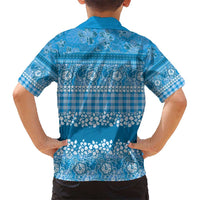 Hawaiian Hibiscus Honu Hawaiian Shirt Blue Mele Kalikimaka Palaka Spirit - Polynesian Pride