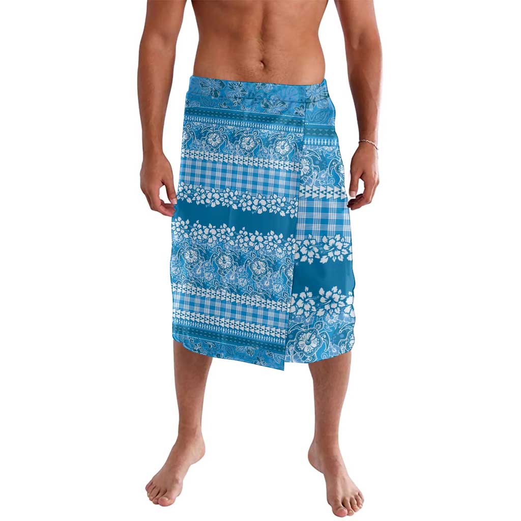 Hawaiian Hibiscus Honu Lavalava Blue Mele Kalikimaka Palaka Spirit - Polynesian Pride