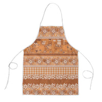 Hawaiian Hibiscus Honu Apron Gold Mele Kalikimaka Palaka Spirit - Polynesian Pride