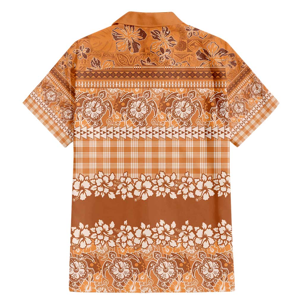 Hawaiian Hibiscus Honu Family Matching Summer Maxi Dress and Hawaiian Shirt Gold Mele Kalikimaka Palaka Spirit - Polynesian Pride