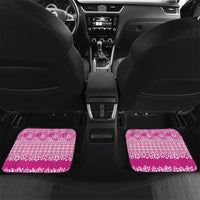 Hawaiian Hibiscus Honu Car Mats Pink Mele Kalikimaka Palaka Spirit - Polynesian Pride