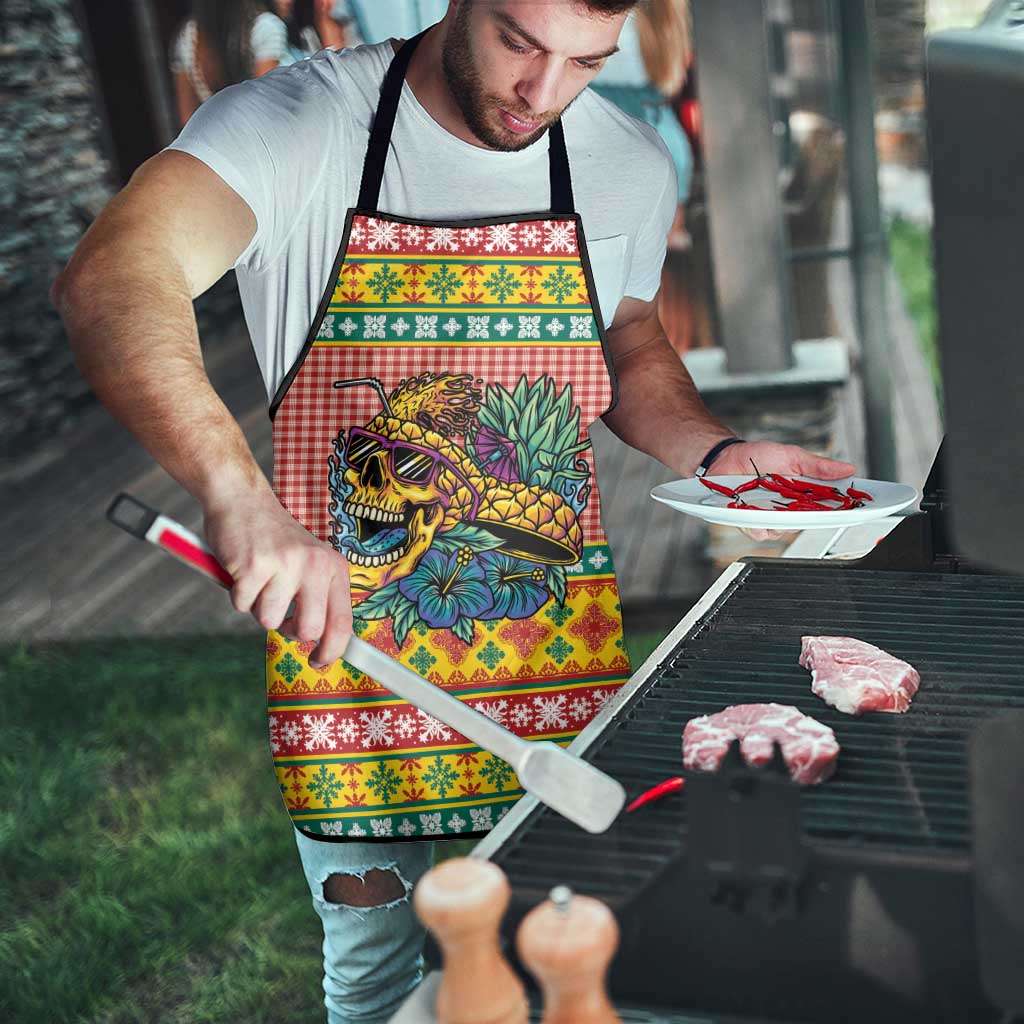 Hawaiian Pineapples Skull Apron Mele Kalikimaka Palaka Quilt Pattern - Polynesian Pride