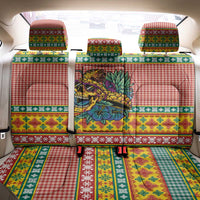 Hawaiian Pineapples Skull Back Car Seat Cover Mele Kalikimaka Palaka Quilt Pattern - Polynesian Pride