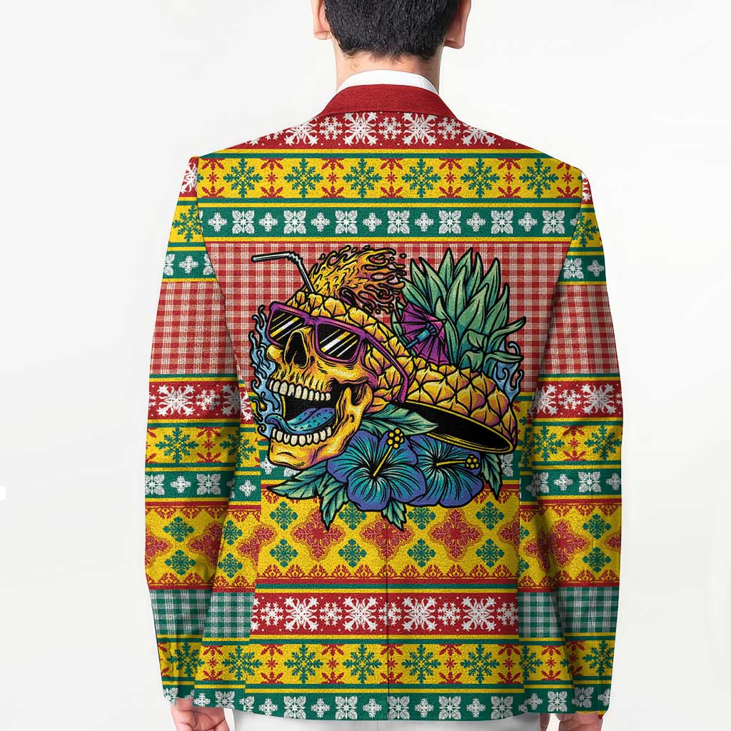 Hawaiian Pineapples Skull Blazer Mele Kalikimaka Palaka Quilt Pattern - Polynesian Pride