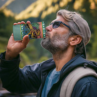 Hawaiian Pineapples Skull 4 in 1 Can Cooler Tumbler Mele Kalikimaka Palaka Quilt Pattern - Polynesian Pride