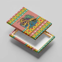 Hawaiian Pineapples Skull Canvas Wall Art Mele Kalikimaka Palaka Quilt Pattern - Polynesian Pride