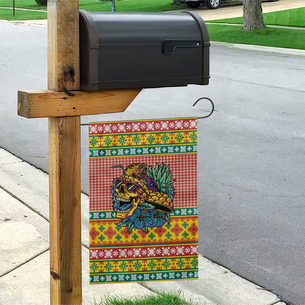 Hawaiian Pineapples Skull Garden Flag Mele Kalikimaka Palaka Quilt Pattern - Polynesian Pride