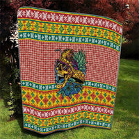 Hawaiian Pineapples Skull Quilt Mele Kalikimaka Palaka Quilt Pattern - Polynesian Pride