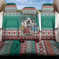 Hawaiian Skull Surfs Back Car Seat Cover Mele Kalikimaka Palaka Quilt Pattern - Polynesian Pride