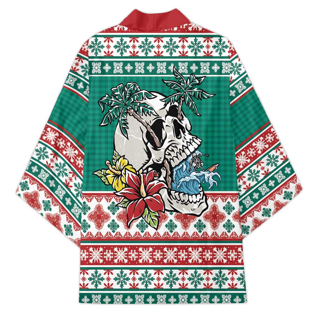 Hawaiian Skull Surfs Kimono Mele Kalikimaka Palaka Quilt Pattern - Polynesian Pride