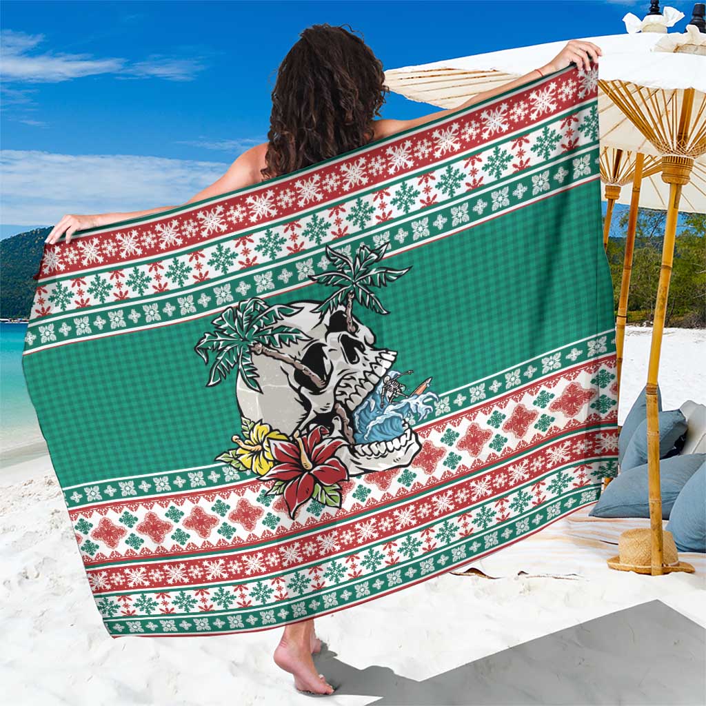 Hawaiian Skull Surfs Sarong Mele Kalikimaka Palaka Quilt Pattern - Polynesian Pride