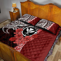 Aloha Vintage Hawaii Tribal Quilt Bed Set Red Style LT9 - Polynesian Pride