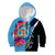 Bula Fiji Vintage Fijian Masi Pattern Kid Hoodie Blue Unique LT9 Hoodie Blue - Polynesian Pride