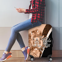 Bula Fiji Vintage Fijian Masi Pattern Luggage Cover Peach Fuzz Unique LT9 - Polynesian Pride