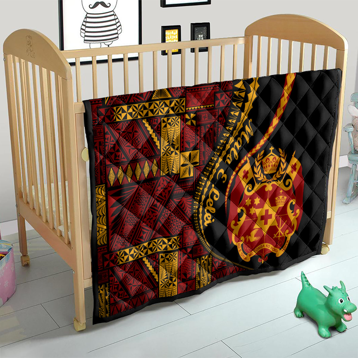 Vintage Tonga Malo E Lelei Ngatu Pattern Quilt LT9 - Polynesian Pride