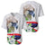 Philippines Eagle and Sampaguita Flowers Baseball Jersey Polynesian Pattern