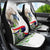 Philippines Eagle and Sampaguita Flowers Car Seat Cover Polynesian Pattern