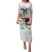 Philippines Eagle and Sampaguita Flowers Family Matching Puletasi and Hawaiian Shirt Polynesian Pattern