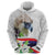 Philippines Eagle and Sampaguita Flowers Hoodie Polynesian Pattern