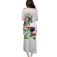 Philippines Eagle and Sampaguita Flowers Puletasi Polynesian Pattern LT9 - Polynesian Pride