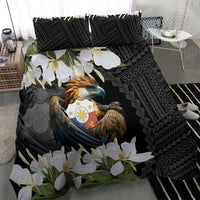 Philippines Eagle with Coat Of Arm Bedding Set Simple Sampaguita Jasmine