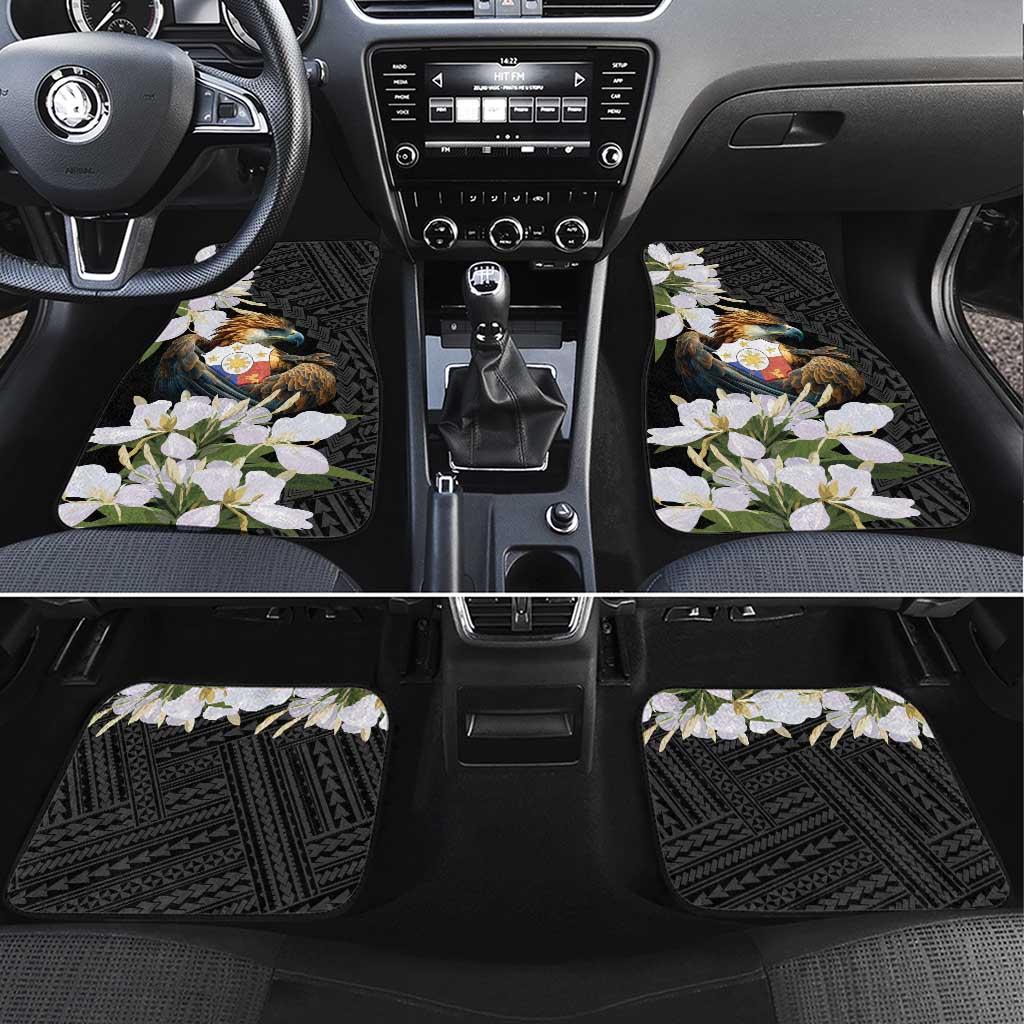 Philippines Eagle with Coat Of Arm Car Mats Simple Sampaguita Jasmine