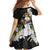 Philippines Eagle with Coat Of Arm Family Matching Off The Shoulder Long Sleeve Dress and Hawaiian Shirt Simple Sampaguita Jasmine