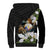 Philippines Eagle with Coat Of Arm Sherpa Hoodie Simple Sampaguita Jasmine