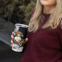 Philippines Eagle with Coat Of Arm Tumbler Cup Simple Sampaguita Jasmine LT9 - Polynesian Pride