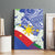 Philippines Flag Canvas Wall Art Sampaguita Jasmine with Polynesian Tribal