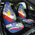 Philippines Flag Car Seat Cover Sampaguita Jasmine with Polynesian Tribal