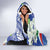 Philippines Flag Hooded Blanket Sampaguita Jasmine with Polynesian Tribal