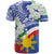 Philippines Flag T Shirt Sampaguita Jasmine with Polynesian Tribal