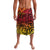 New Zealand Rangatira Custom Lavalava Red and Gold Niho Taniwha Maori Tribal