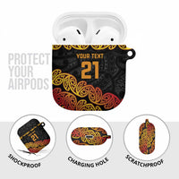 New Zealand Rugby Pacific Custom AirPods Case Rangatira Maori Kowhaiwhai Pattern - Polynesian Pride